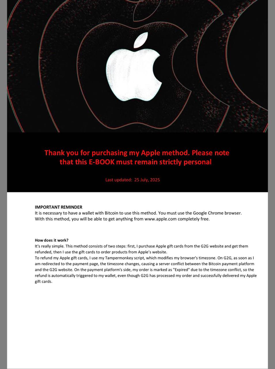 New Apple method 2025